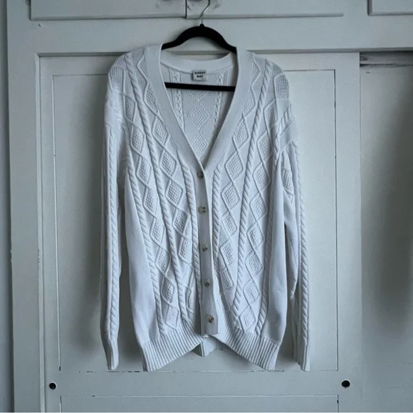 トップス SUNDAYS BEST COTTON KNIT CARDIGAN XL Aritzia | Sweaters | Aritzia Sunday Best Cable Cotton Cardigan